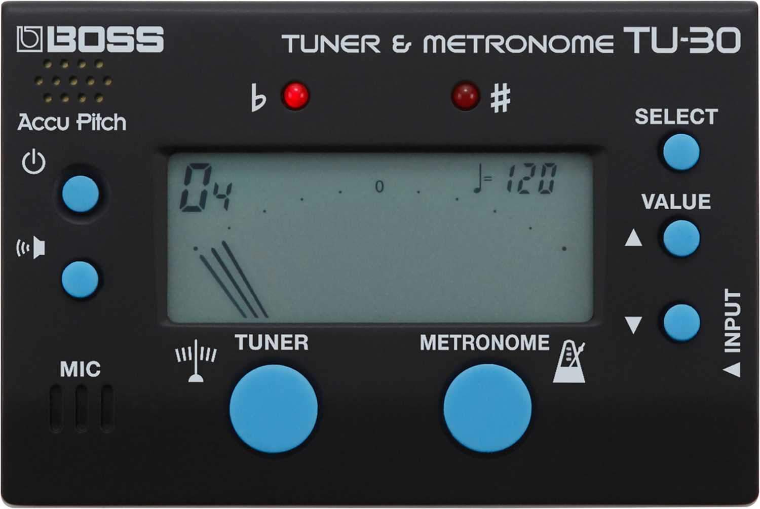 Boss TU-30 Metronome & Tuner - PSSL ProSound and Stage Lighting