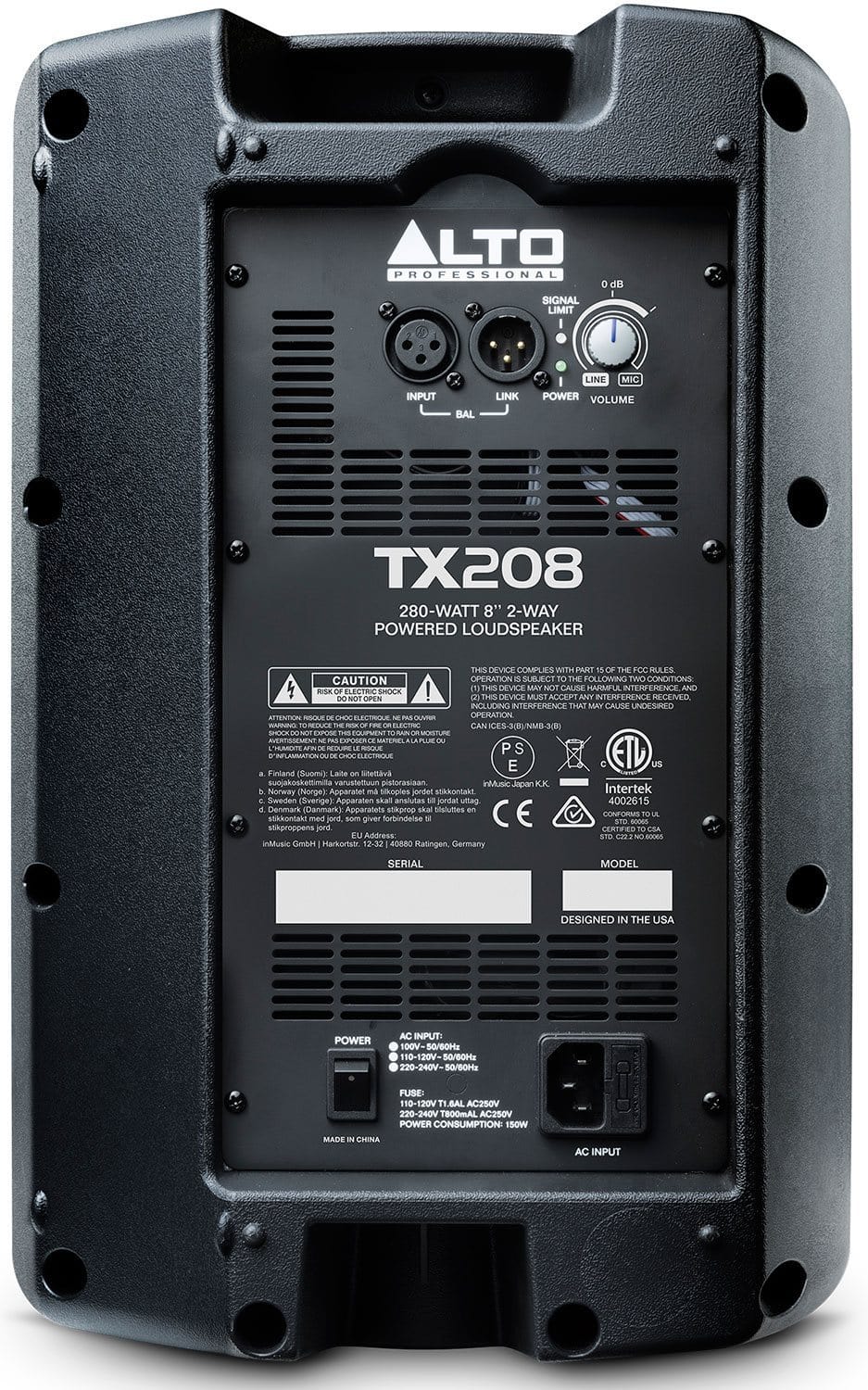 Alto Professional TX208 8-Inch 2-Way Powered Speaker - PSSL ProSound and Stage Lighting