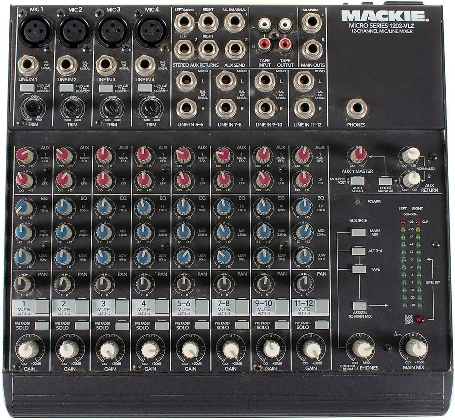 Mackie 1202VLZ 12-Channel Audio Mixer - PSSL ProSound and Stage Lighting