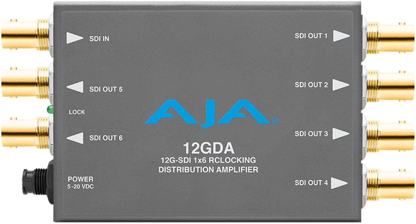 AJA 12GDA 12G/6G/3G/HD/SD-SDI Distribution Amp - PSSL ProSound and Stage Lighting