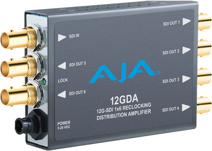 AJA 12GDA 12G/6G/3G/HD/SD-SDI Distribution Amp - PSSL ProSound and Stage Lighting