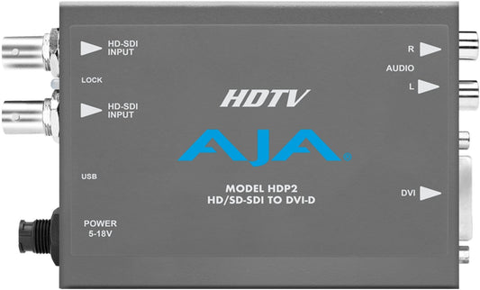 AJA HDP2 HD-SDI/SDI to DVI-D and Audio Converter - PSSL ProSound and Stage Lighting