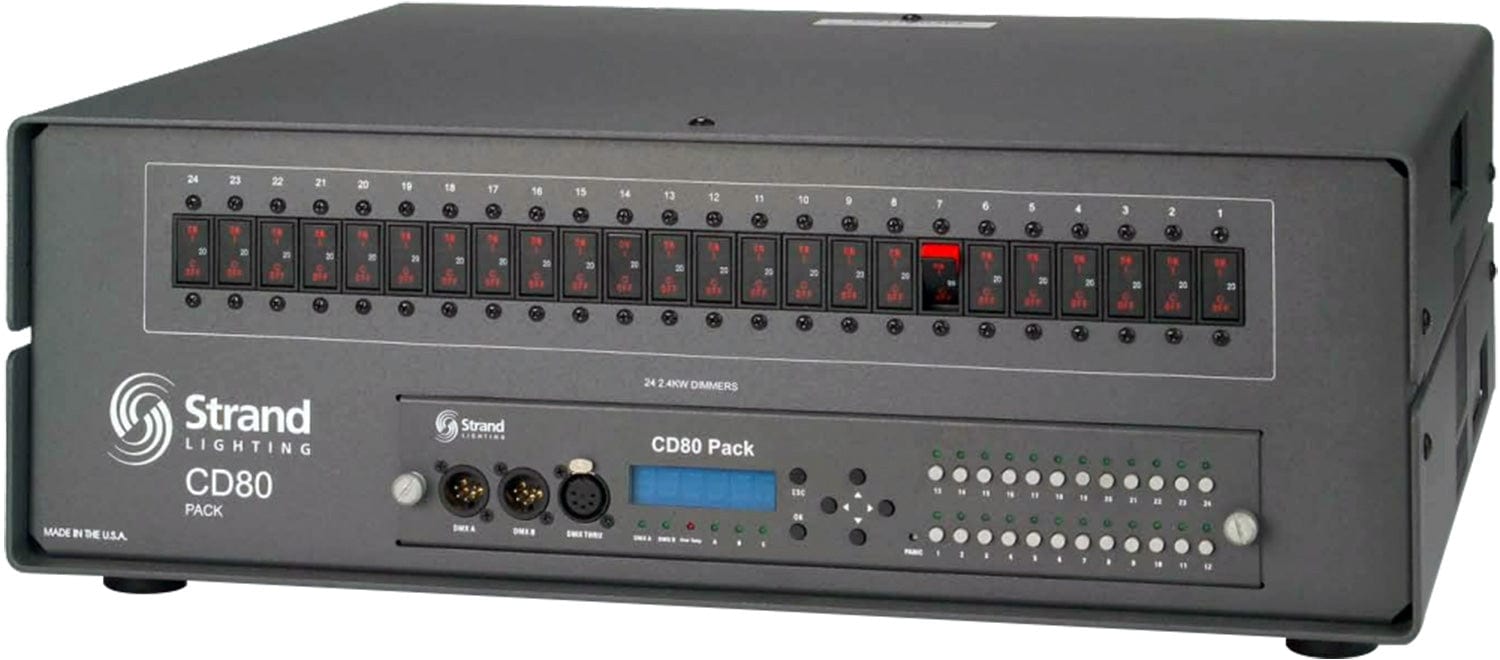 Strand CD802424QCR Dimmer CD80 24x2.4Kw - PSSL ProSound and Stage Lighting