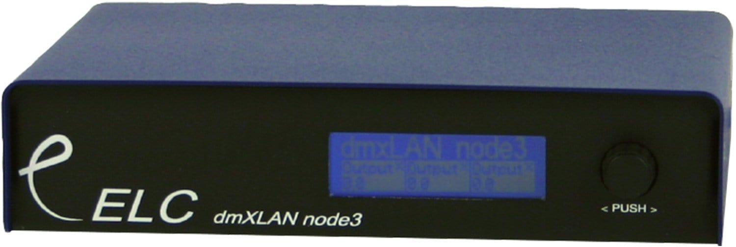 ELC Lighting DLN3TM 2 Ethernet In 3 DMX Out Node - PSSL ProSound and Stage Lighting