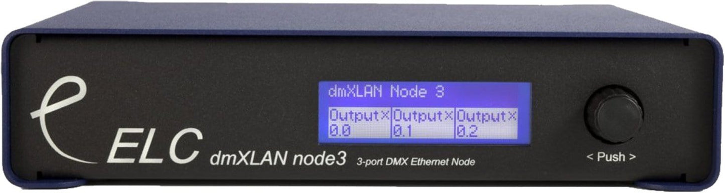 ELC Lighting DLN3TMPOE 2 POE In 3 DMX Out Node - PSSL ProSound and Stage Lighting