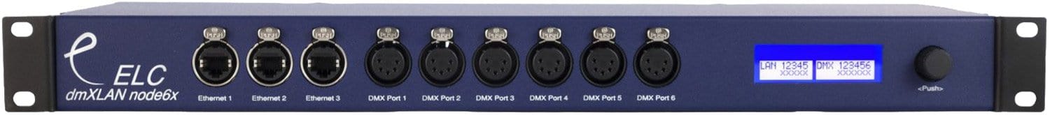 ELC Lighting DMXLANNODE6 6Port DMX - Ethernet Node - PSSL ProSound and Stage Lighting