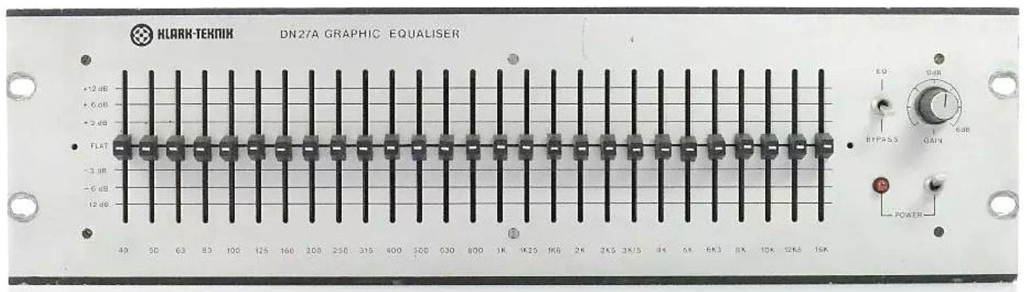 Klark Teknik DN27A 27 Band Vintage Graphic Equalizer - PSSL ProSound and Stage Lighting