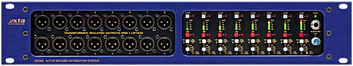 XTA DS800 8x32-Ch Mic/Line Distribution System - PSSL ProSound and Stage Lighting
