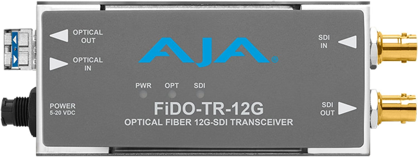 AJA FIDO-TR-12G 1-Ch 12G-SDI / LC Single-M Trans - PSSL ProSound and Stage Lighting