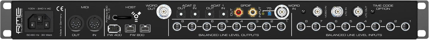 RME FIREFACE800 56-Channel Firewire Audio Interface - PSSL ProSound and Stage Lighting