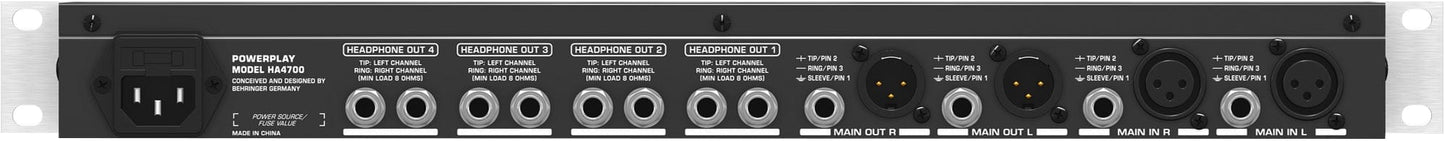 Behringer HA4700 4-Channel Headphone Amplifier - PSSL ProSound and Stage Lighting