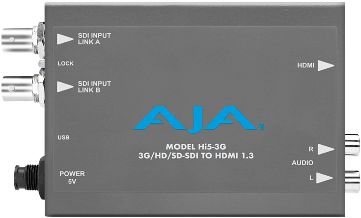 AJA HI53G SD/HD Video to HDMI Converter 2-Channel - PSSL ProSound and Stage Lighting