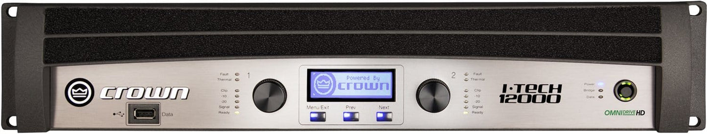 Crown IT12000HD HD I-Tech Series Power Amplifier - PSSL ProSound and Stage Lighting