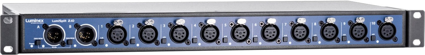 Luminex LUMISPLIT210 DMX Repeater RDM 2-In 10-Out - PSSL ProSound and Stage Lighting