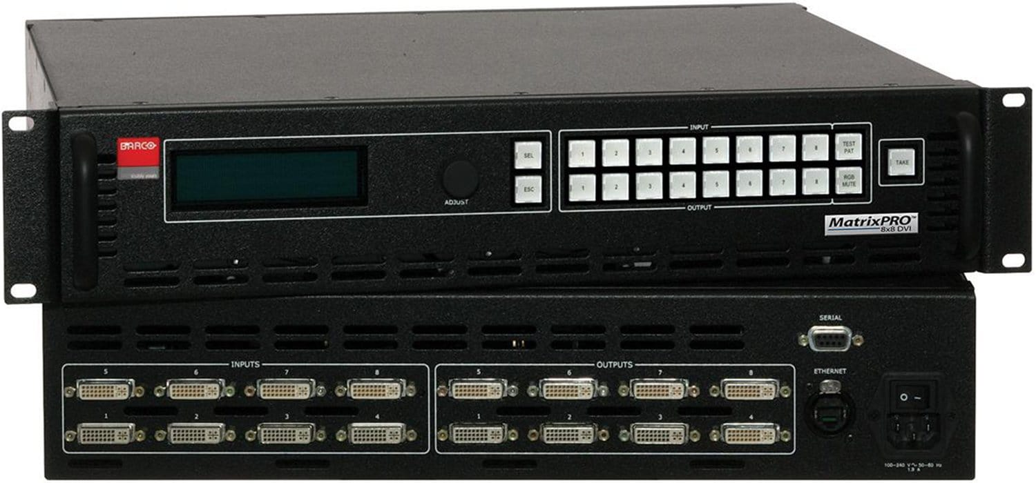 Barco MatrixPRO 8X8 DVI Router Matrix Switcher - PSSL ProSound and Stage Lighting
