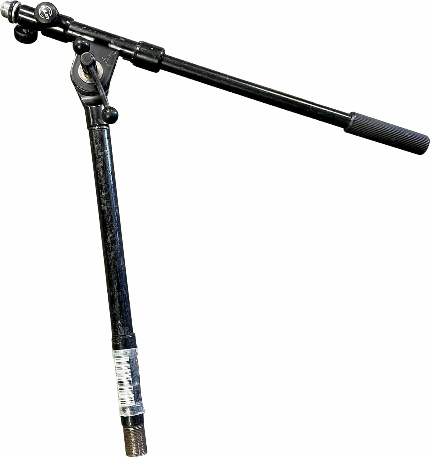 K&M Short Straight Black Microphone Stand with Boom Arm - NO BASE - PSSL ProSound and Stage Lighting