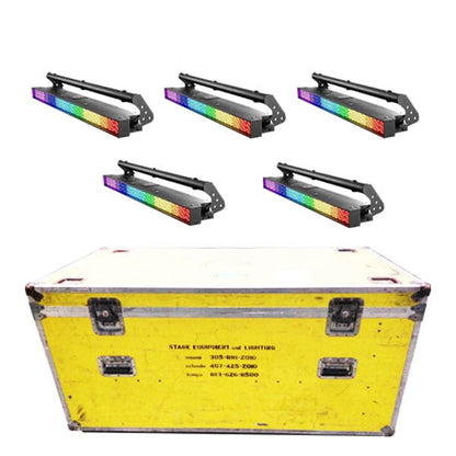 James Thomas Engineering PixelLine1044 RGB LED Linear Fixture 5-Pack with Case - PSSL ProSound and Stage Lighting