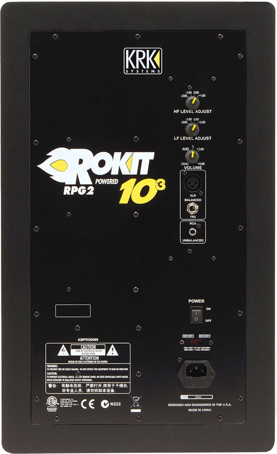 KRK RP103 10-Inch 3-Way Active Studio Monitor - PSSL ProSound and Stage Lighting