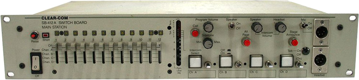 Clear-Com SB-412A 4-Channel Switchboard Intercom Main Station - PSSL ProSound and Stage Lighting