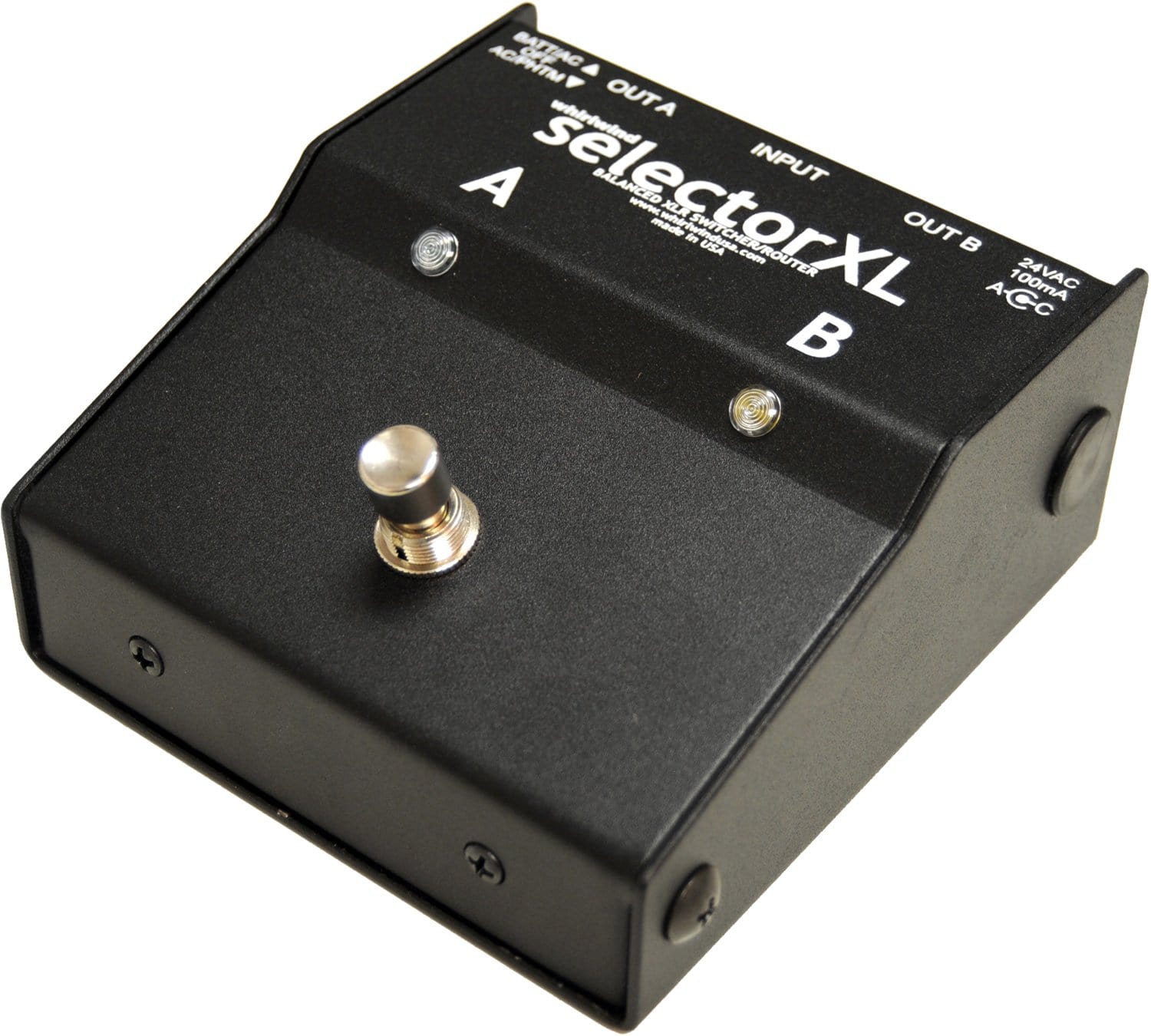 Whirlwind SELXL 2-Channel Selector Footswitch - PSSL ProSound and Stage Lighting