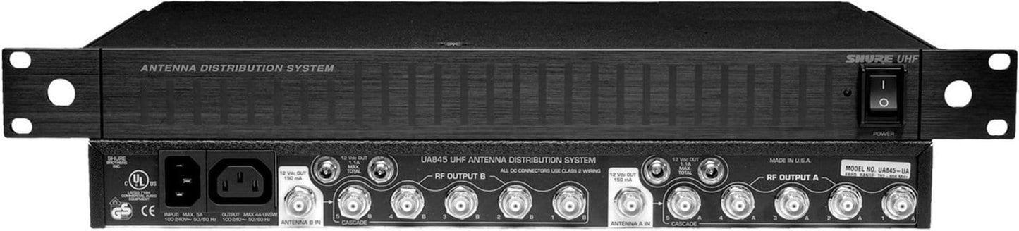 Shure UA845WB Wideband Active UHF Ant Dist System - PSSL ProSound and Stage Lighting