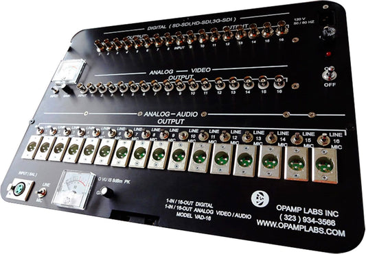 Opamp Labs VAD16 Multi-Feed Audio Video Press Box 1x16 Input/Output - PSSL ProSound and Stage Lighting