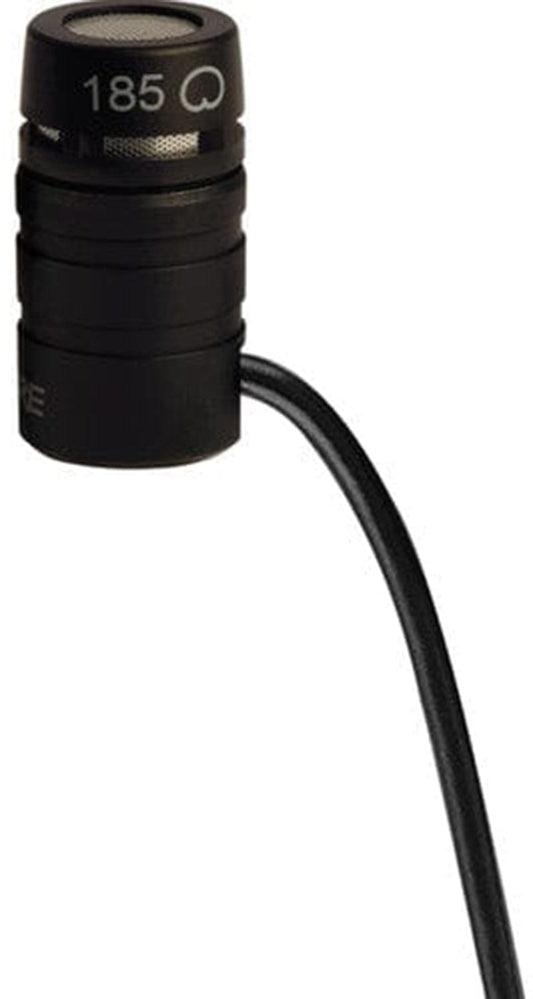 Shure WL185SHU Black Cardioid Lavalier Microphone with TA4 Connector - PSSL ProSound and Stage Lighting