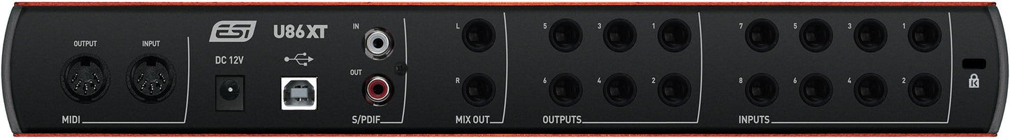 ESI U86 XT 8-In/6-Out 24-bit USB Audio Interface - ProSound and Stage Lighting