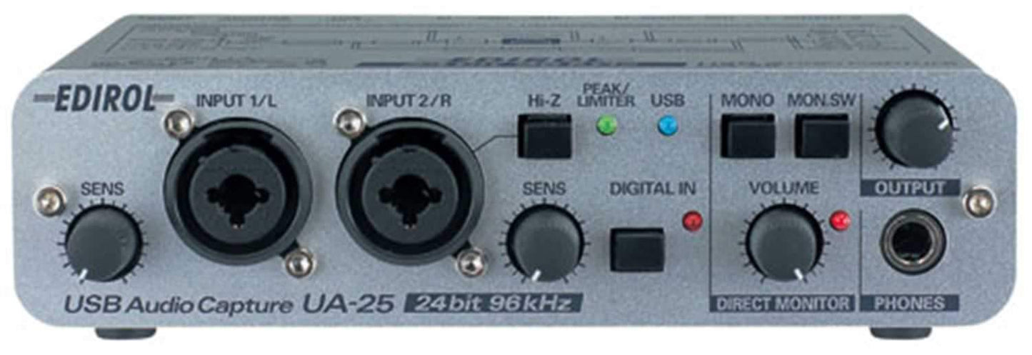 Edirol UA-25 Usb Audio And Midi Interface - PSSL ProSound and Stage Lighting