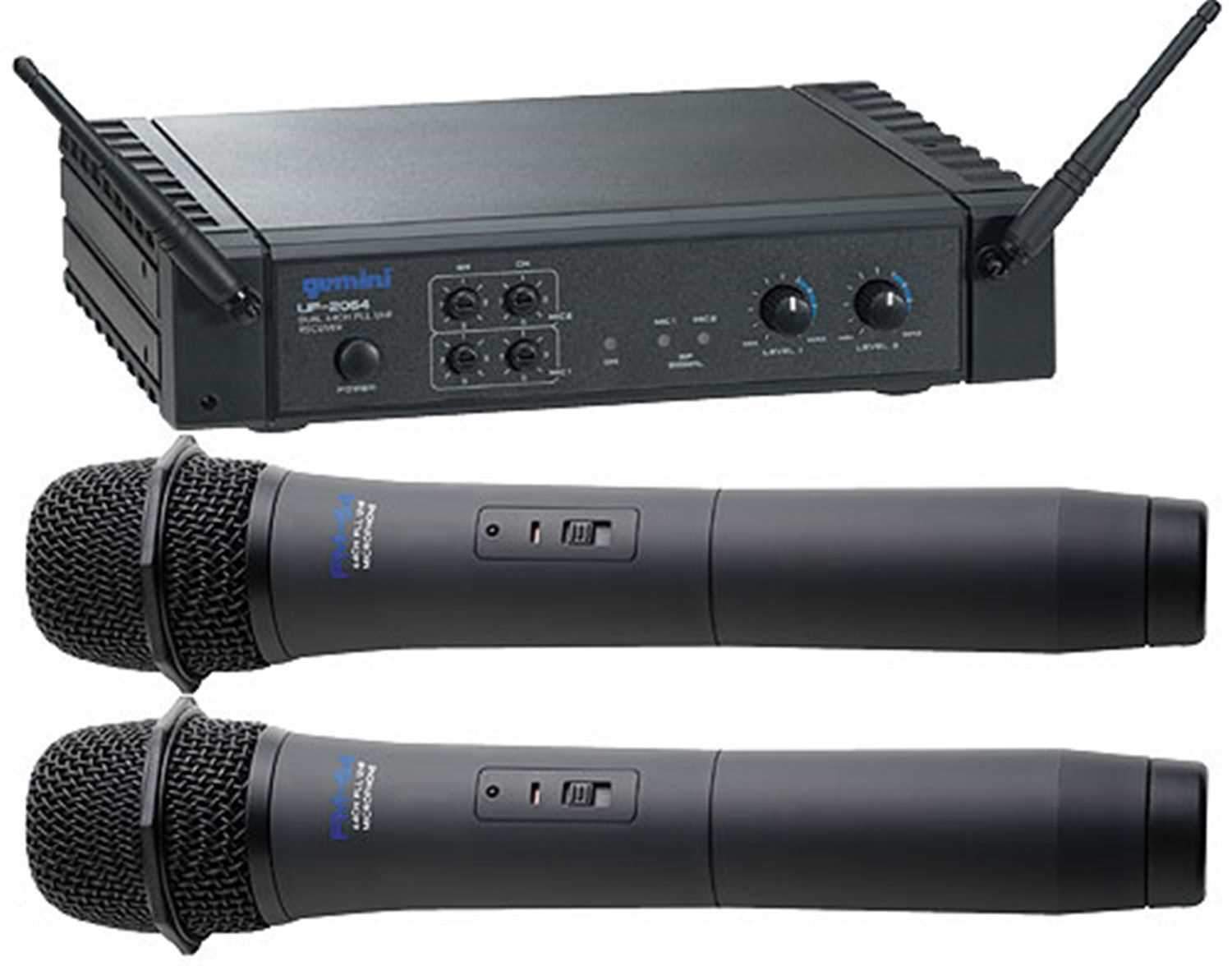 Gemini Wireless Dual Channel 2 Handheld System - PSSL ProSound and Stage Lighting