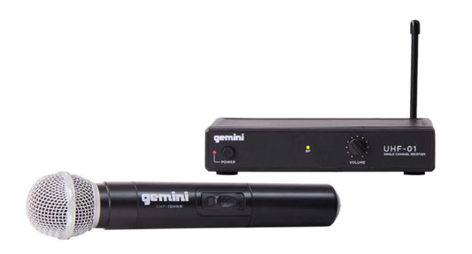 Gemini UHF-01M Handheld UHF Wireless Mic System - PSSL ProSound and Stage Lighting