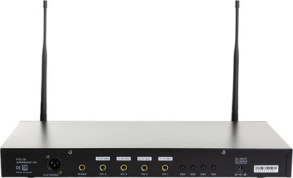 Gemini UHF-04M 4-Channel Wireless System with 4 Hand Held Mics - PSSL ProSound and Stage Lighting