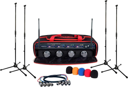 VocoPro UHF-5800 4-Channel UHF Microphone System - PSSL ProSound and Stage Lighting