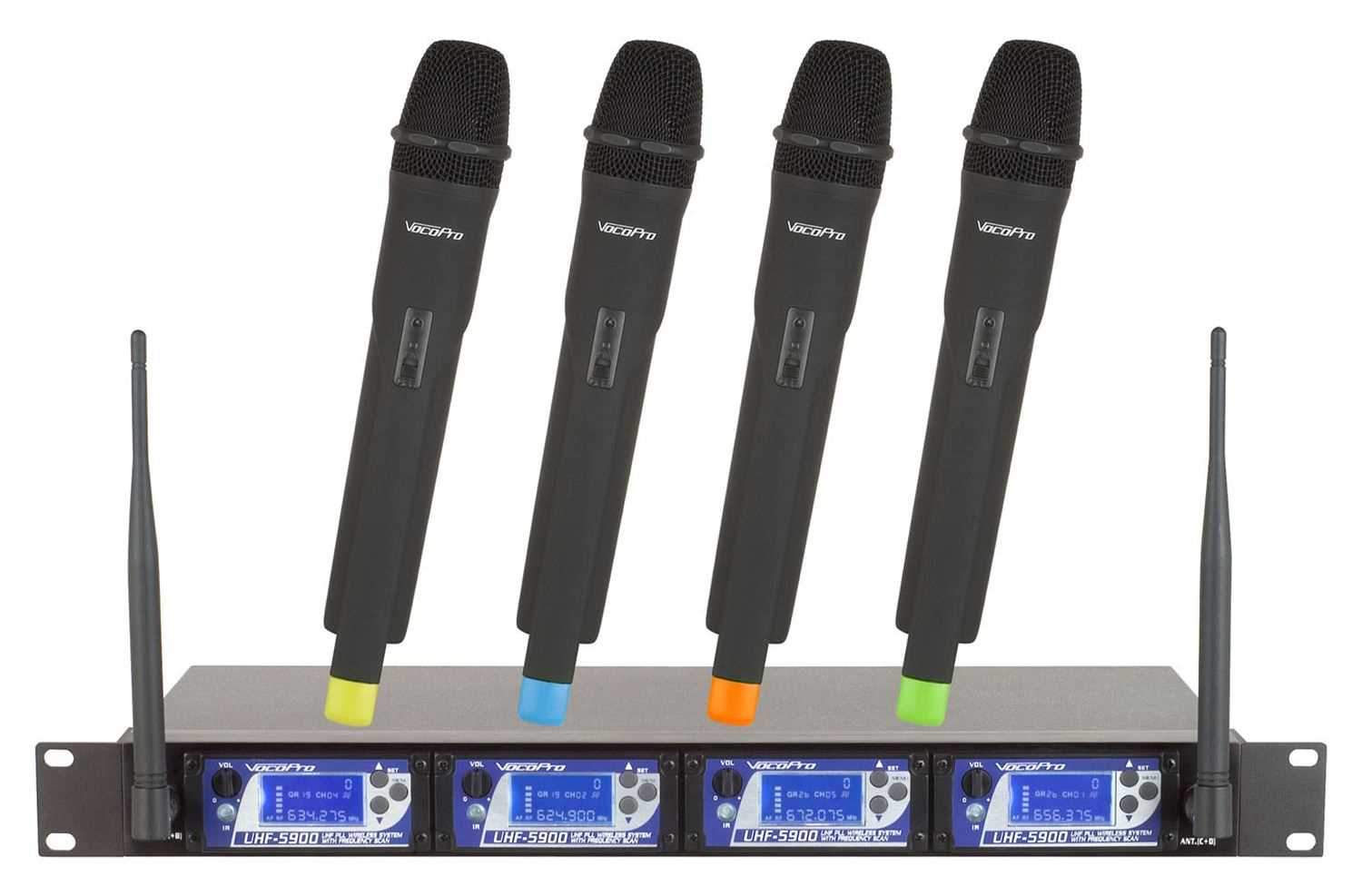 VocoPro UHF-5900 UHF Wireless System with Freq Scan - PSSL ProSound and Stage Lighting