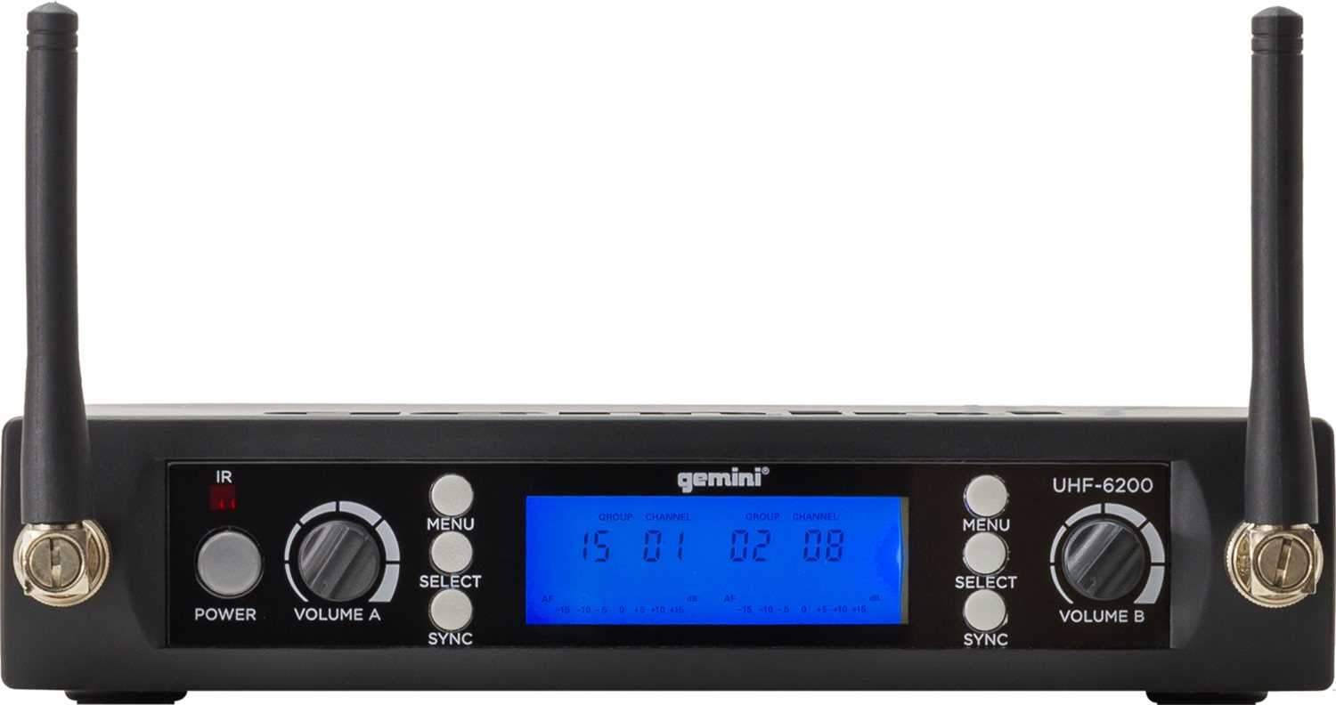 Gemini UHF-6200HL Dual Lav & Headset Wireless Mic - PSSL ProSound and Stage Lighting
