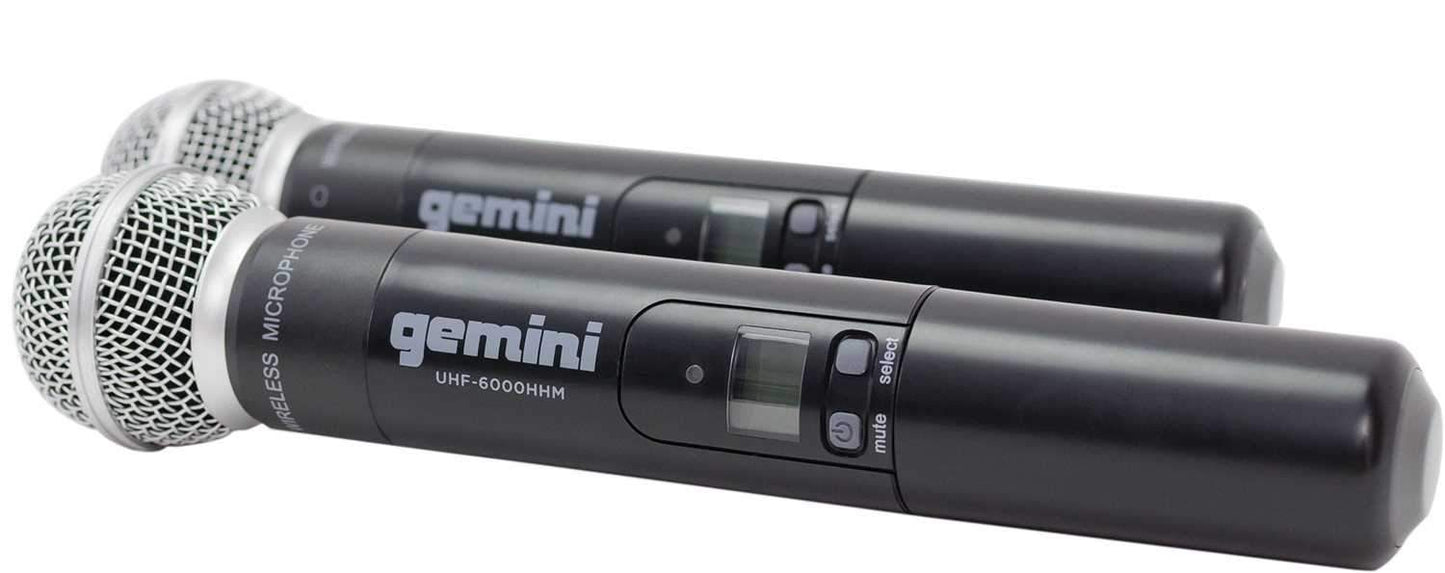 Gemini UHF-6200M UHF Dual Handheld Wireless Mic - PSSL ProSound and Stage Lighting