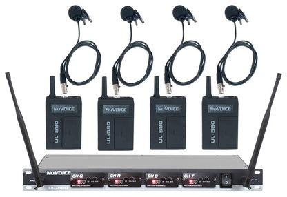 Vocopro UHF 4 Ch Wireless Lavalier Microphone - PSSL ProSound and Stage Lighting
