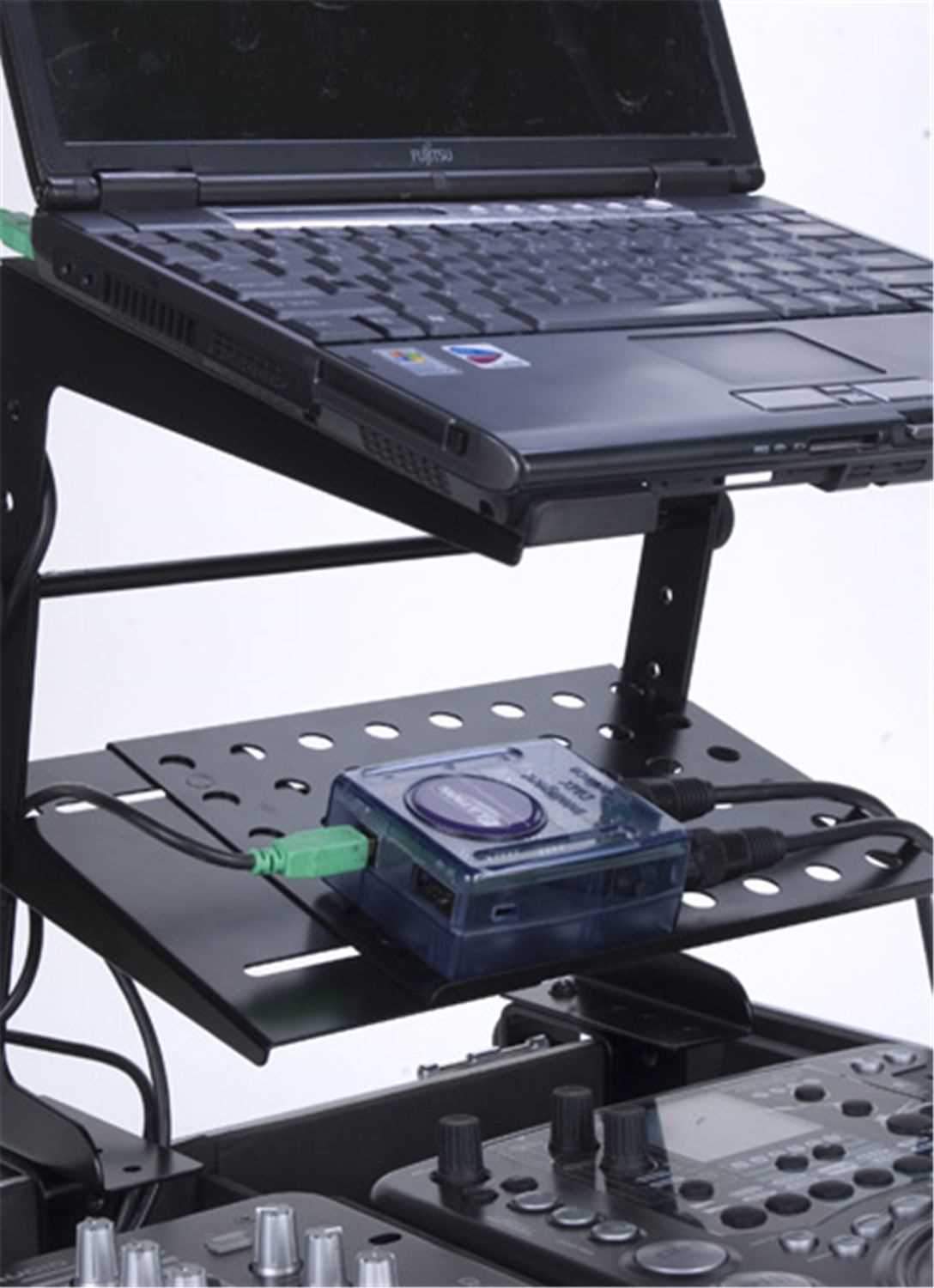 ADJ American DJ UNI LTS DJ Laptop Stand with Gear Tray - PSSL ProSound and Stage Lighting