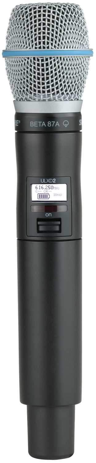 Shure ULXD2B87A Handheld Transmitter with Beta 87A - PSSL ProSound and Stage Lighting