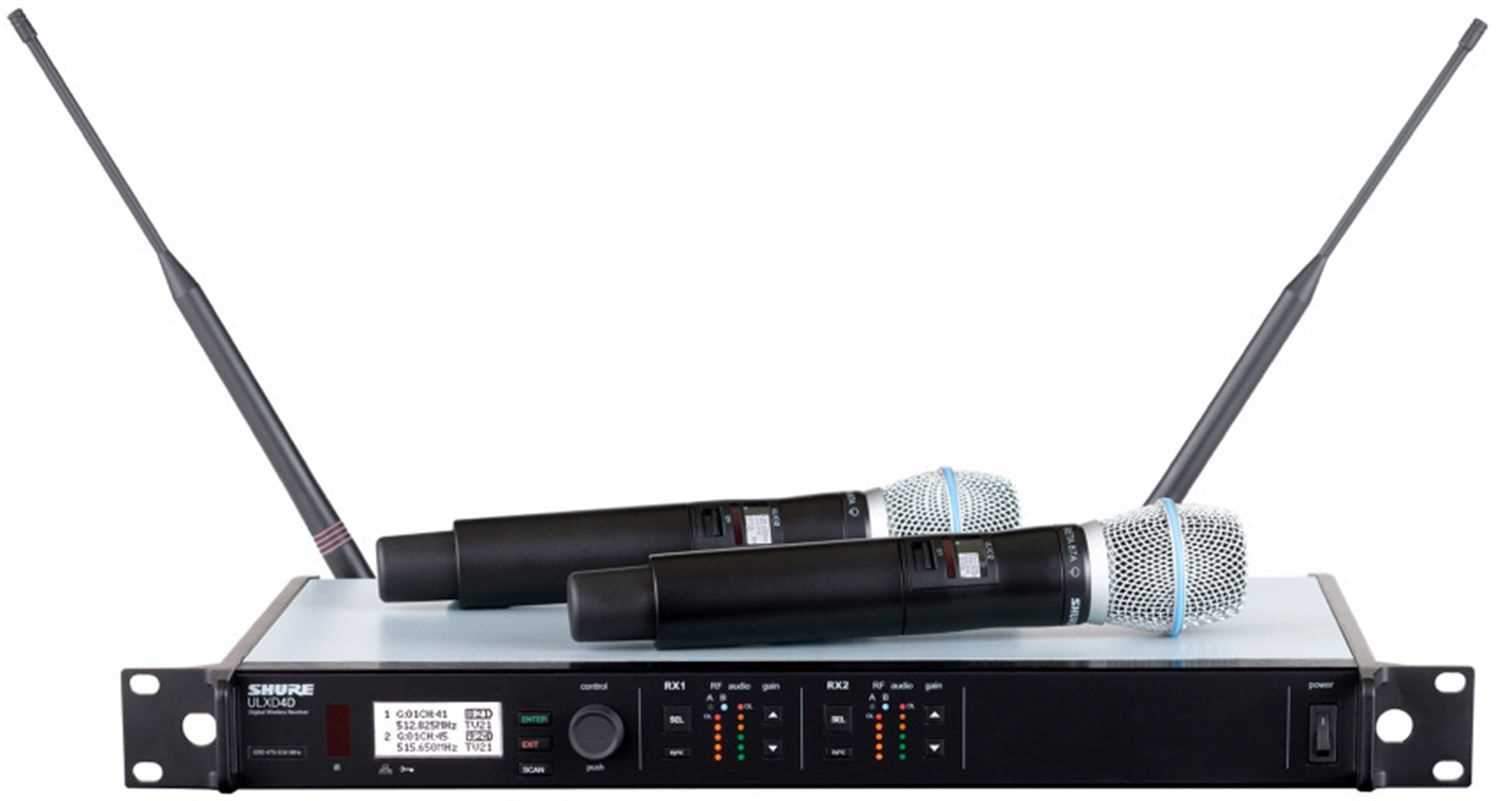 Shure ULXD24DB87A Dual Digital Handheld Wireless Mic with Beta87A - PSSL ProSound and Stage Lighting
