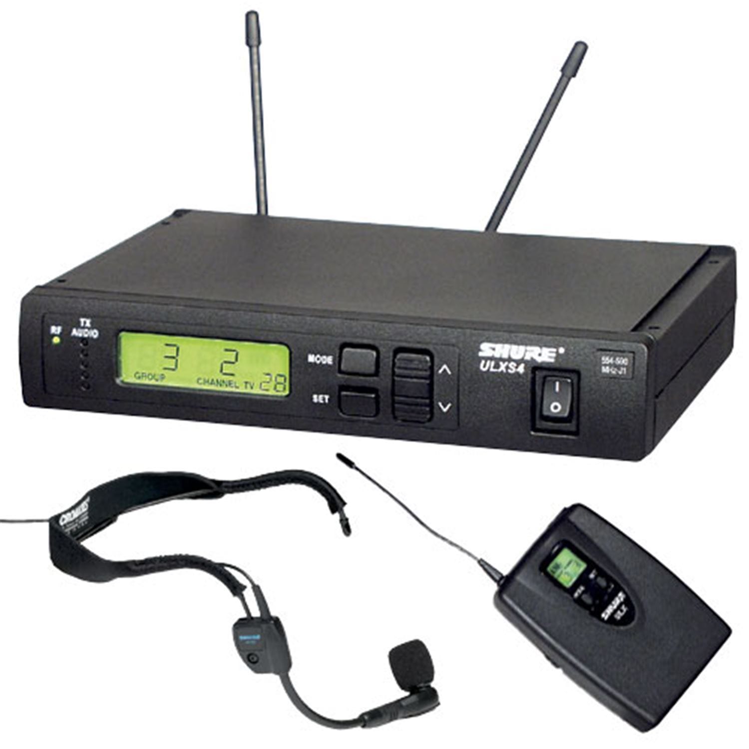 Shure ULXS1430 Wireless Headset System with Wh30Tqg - PSSL ProSound and Stage Lighting
