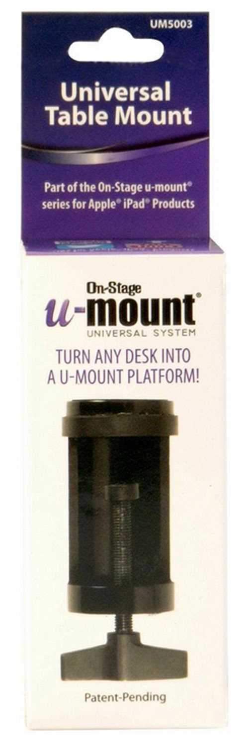On Stage UM5003 U Mount 5/8 Table Clamp Mount - PSSL ProSound and Stage Lighting