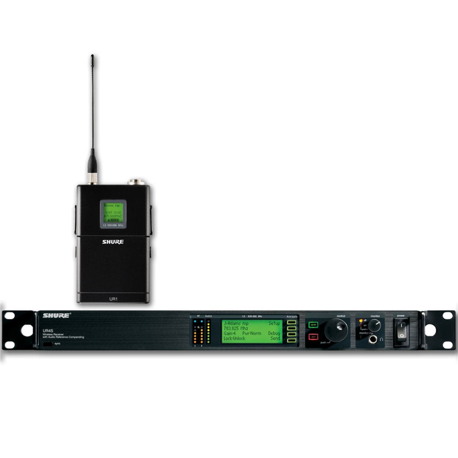 Shure UR14SPLUS Single Channel Receiver & UR1 Bodypack Transmitter - PSSL ProSound and Stage Lighting