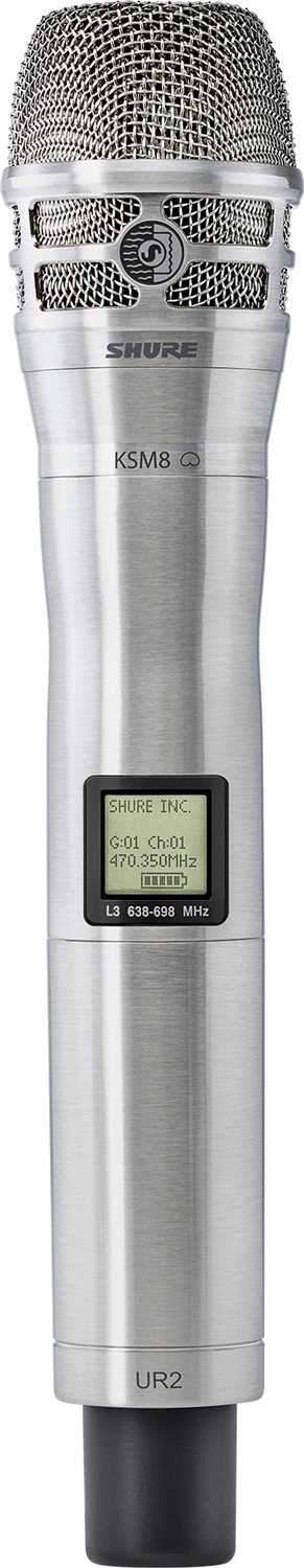Shure UR2/K8N Nickel UHFR Handheld Transmitter - PSSL ProSound and Stage Lighting