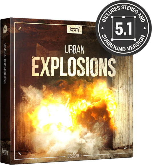 BOOM Urban Explosions Designed Sound Effects - PSSL ProSound and Stage Lighting