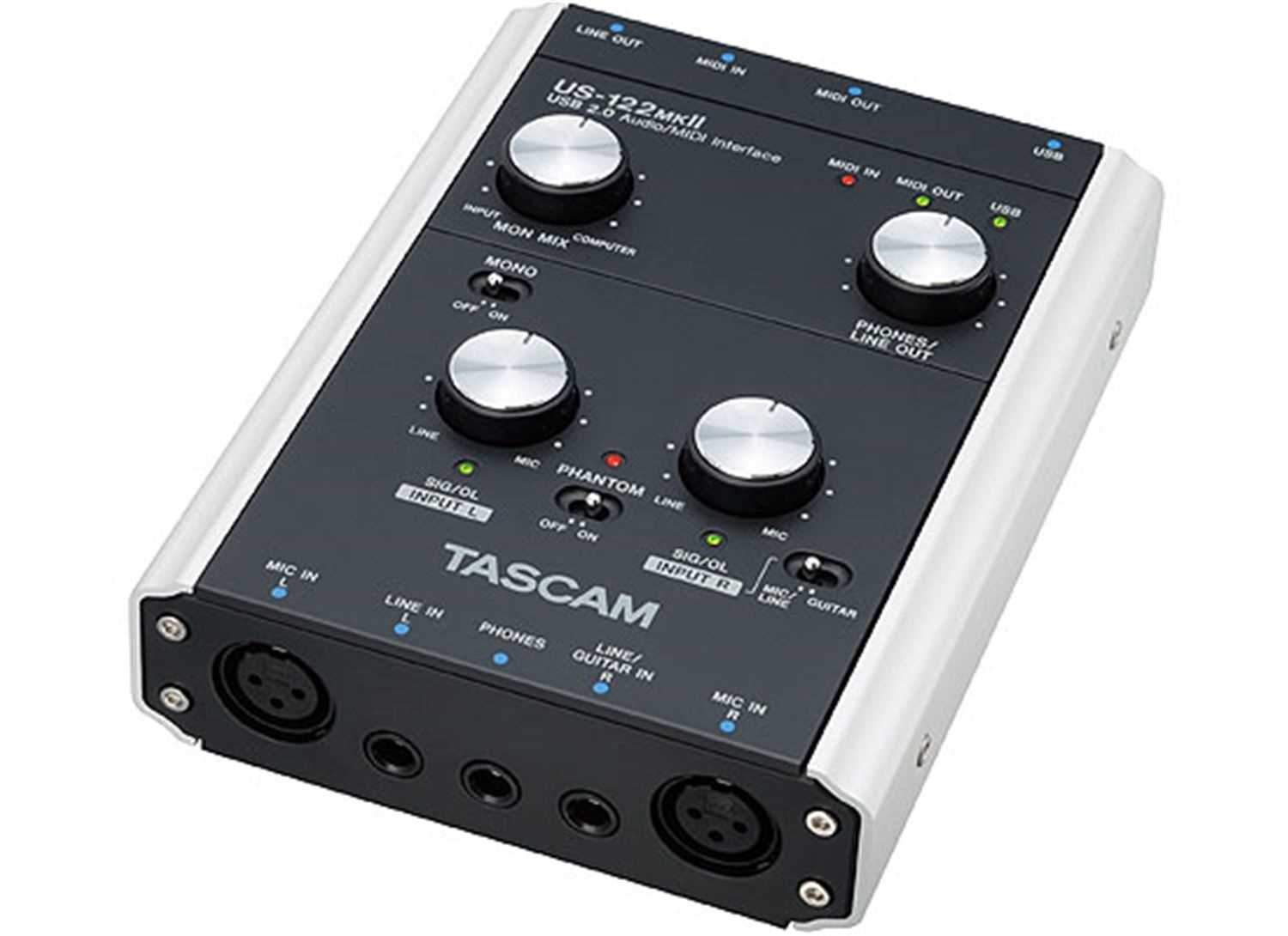 Tascam US122MKII USB 2.0 Audio/ MIDI Interface - PSSL ProSound and Stage Lighting
