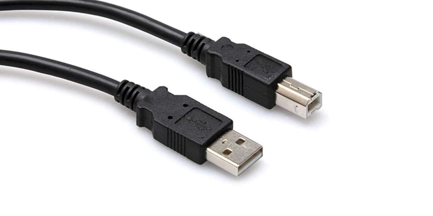 Hosa USB-203AB High Speed Type A to Type B USB Cable 6 Inch - PSSL ProSound and Stage Lighting