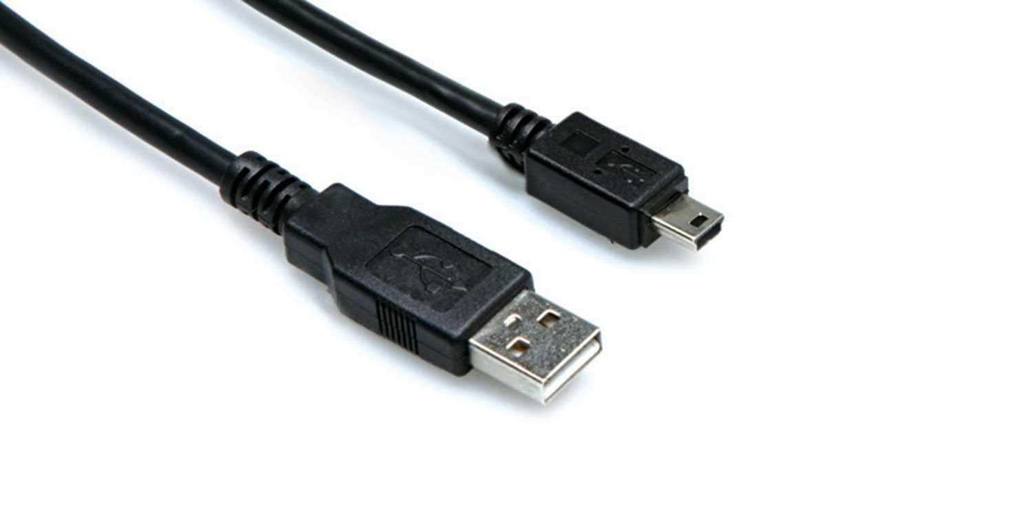 Hosa USB-206AM High Speed USB to Mini-B Cable 6 Ft - PSSL ProSound and Stage Lighting