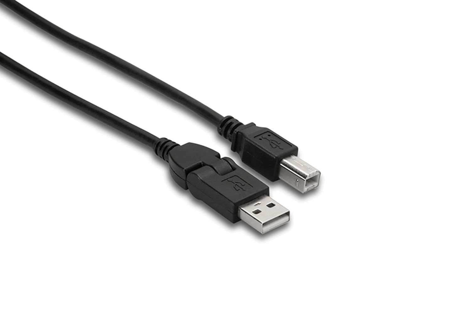 Hosa USB-210FB High Speed USB Type A to Type B Cable Flex 10 Ft - PSSL ProSound and Stage Lighting