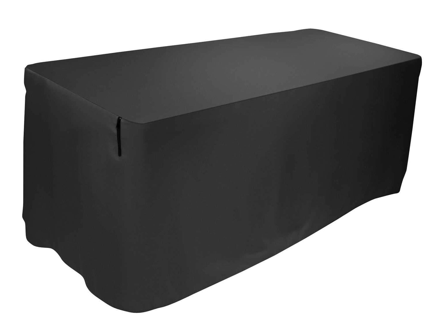 Ultimate USDJ-5TCB 5 Ft DJ/Entertainers Table Cover Black - PSSL ProSound and Stage Lighting